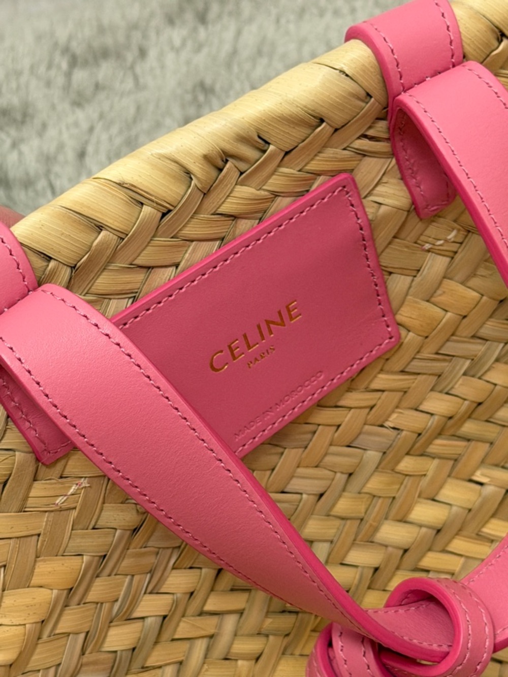 Celine Teen Classic Panier In Palm
Leaves - Picture 8 of 11
